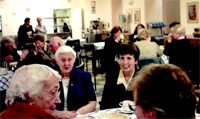 Group in dining room